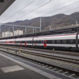 Le trafic ferroviaire international longue distance entre Chiasso et Milan était encore interrompu mercredi, en raison des dégâts causés par les intempéries dans le nord de l'Italie (archives). KEYSTONE/Ti-Press/PABLO GIANINAZZI